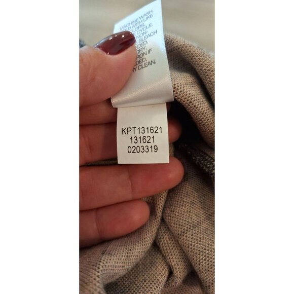 J. Jill Black Check Pleated Full Leg Cropped Ponte Pant Size XS - Picture 6 of 13